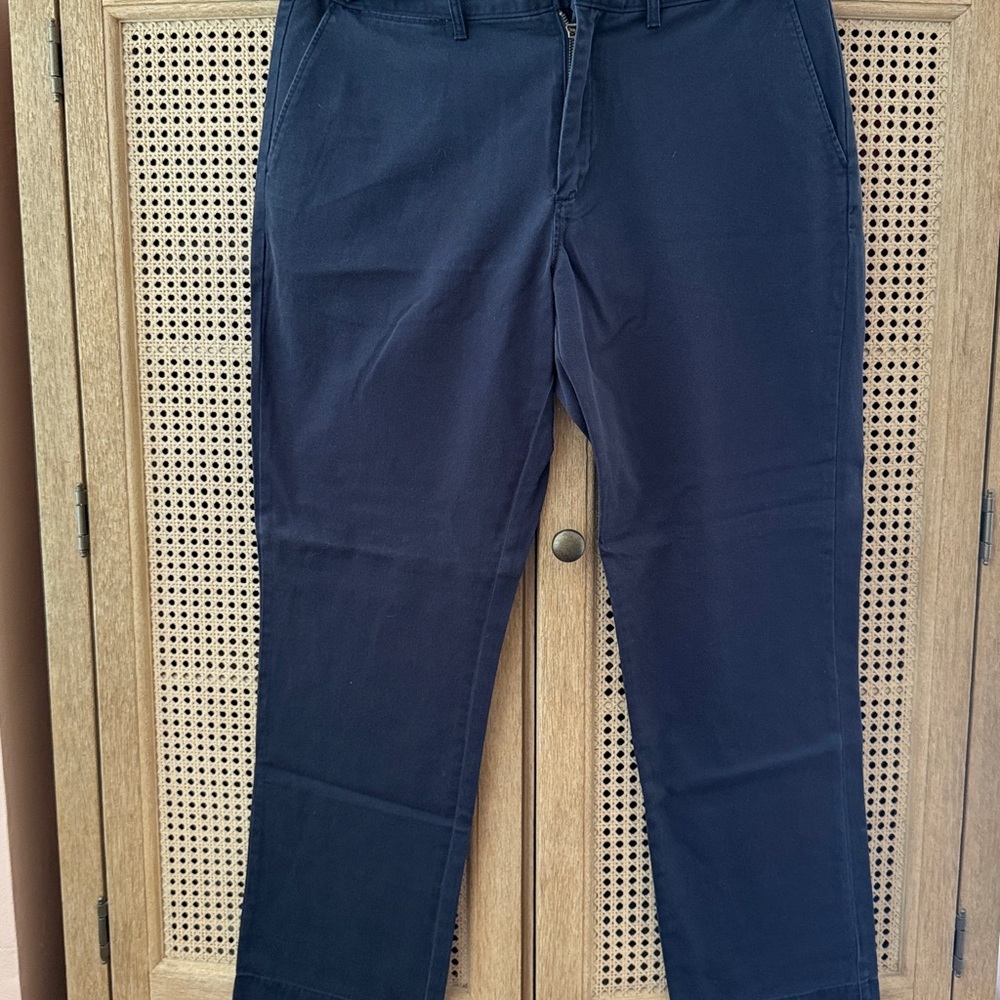 J. Crew Dark Blue Cotton Trousers
